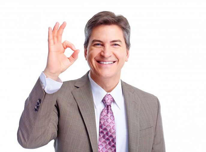 The man satisfied by increasing the penis