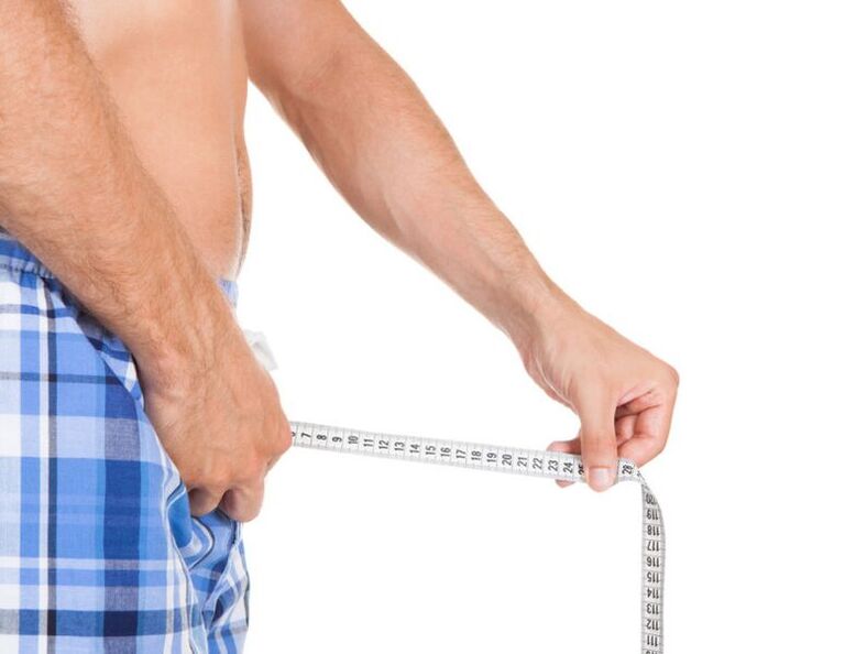 man who measures his penis by one centimeter